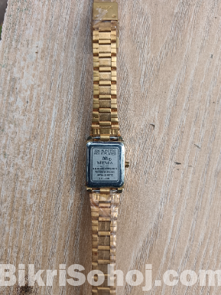 Mema gold plated watch